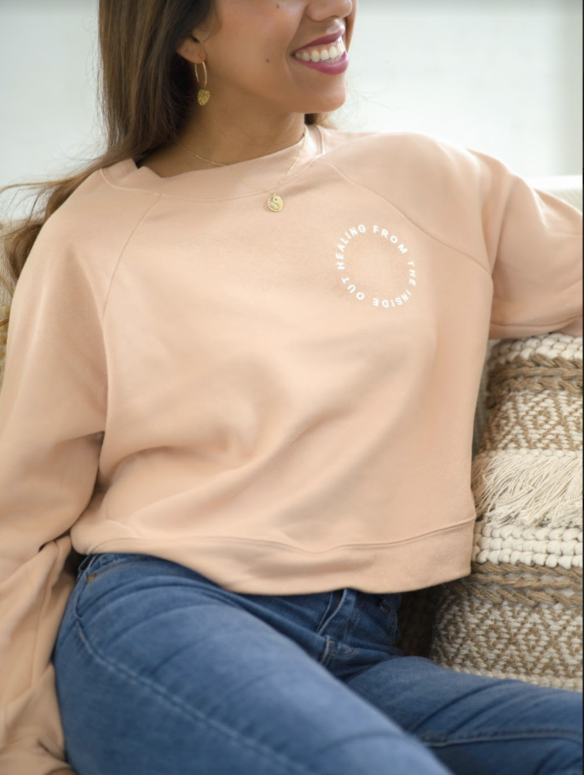 Healing From The Inside Out Drop Shoulder Sweater